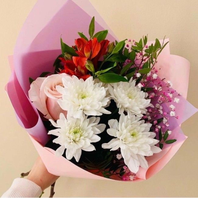 Букет цветов "Велюр"